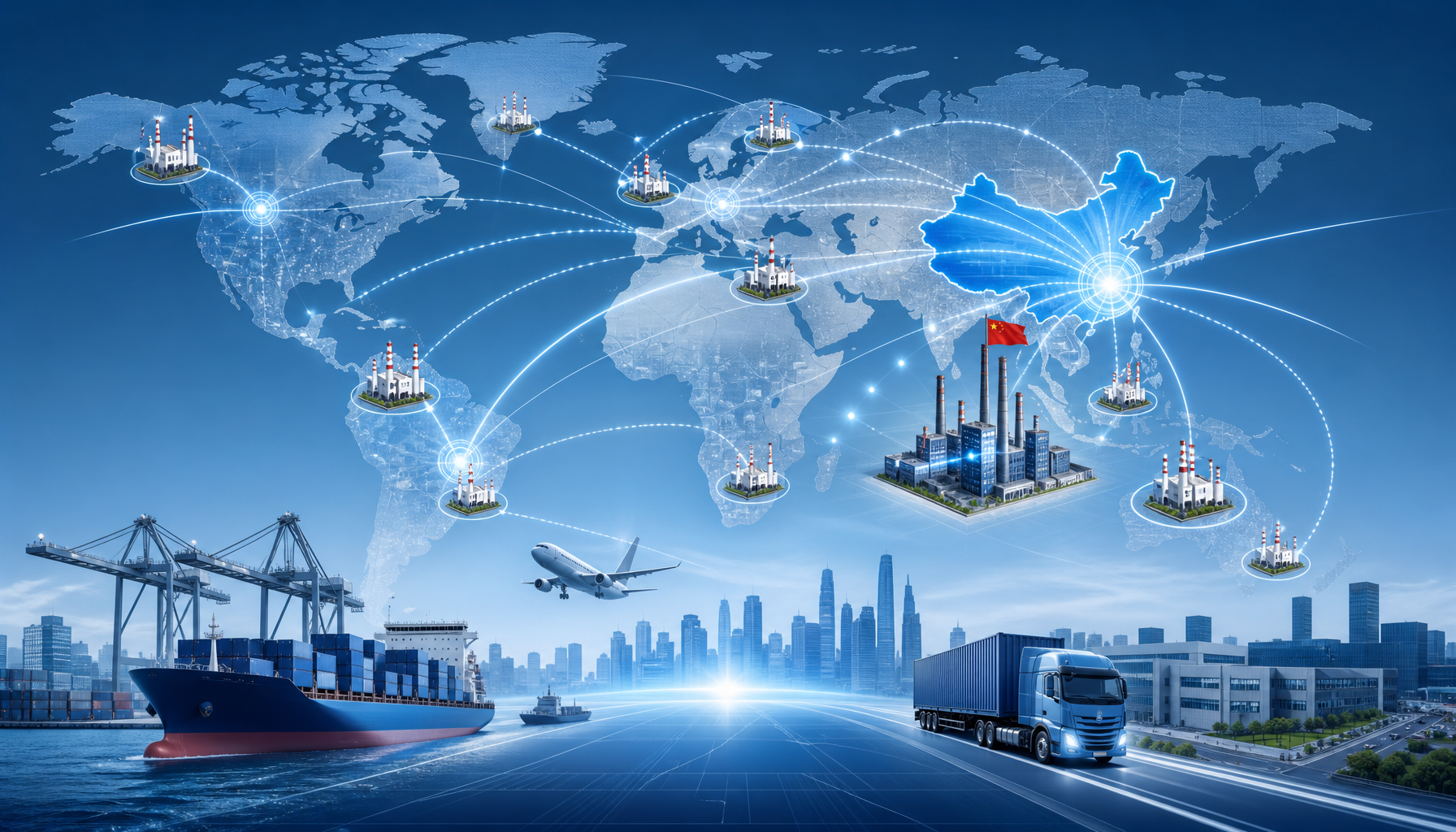 Global supply chain transformation with Chinese factories expanding to overseas markets