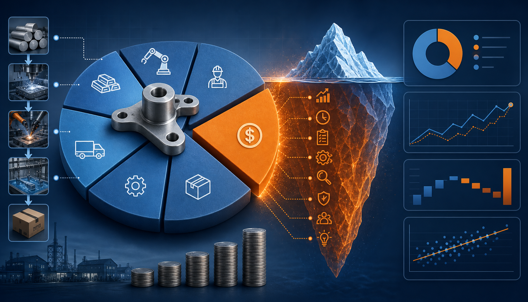 Manufacturing cost breakdown analysis showing hidden costs in China hardware production